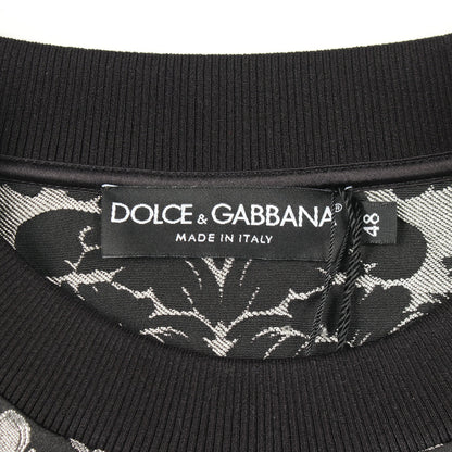 ジャガード 総柄 スウェットシャツ ブラック グレー ドルチェアンドガッバーナ トップス DOLCE&GABBANA