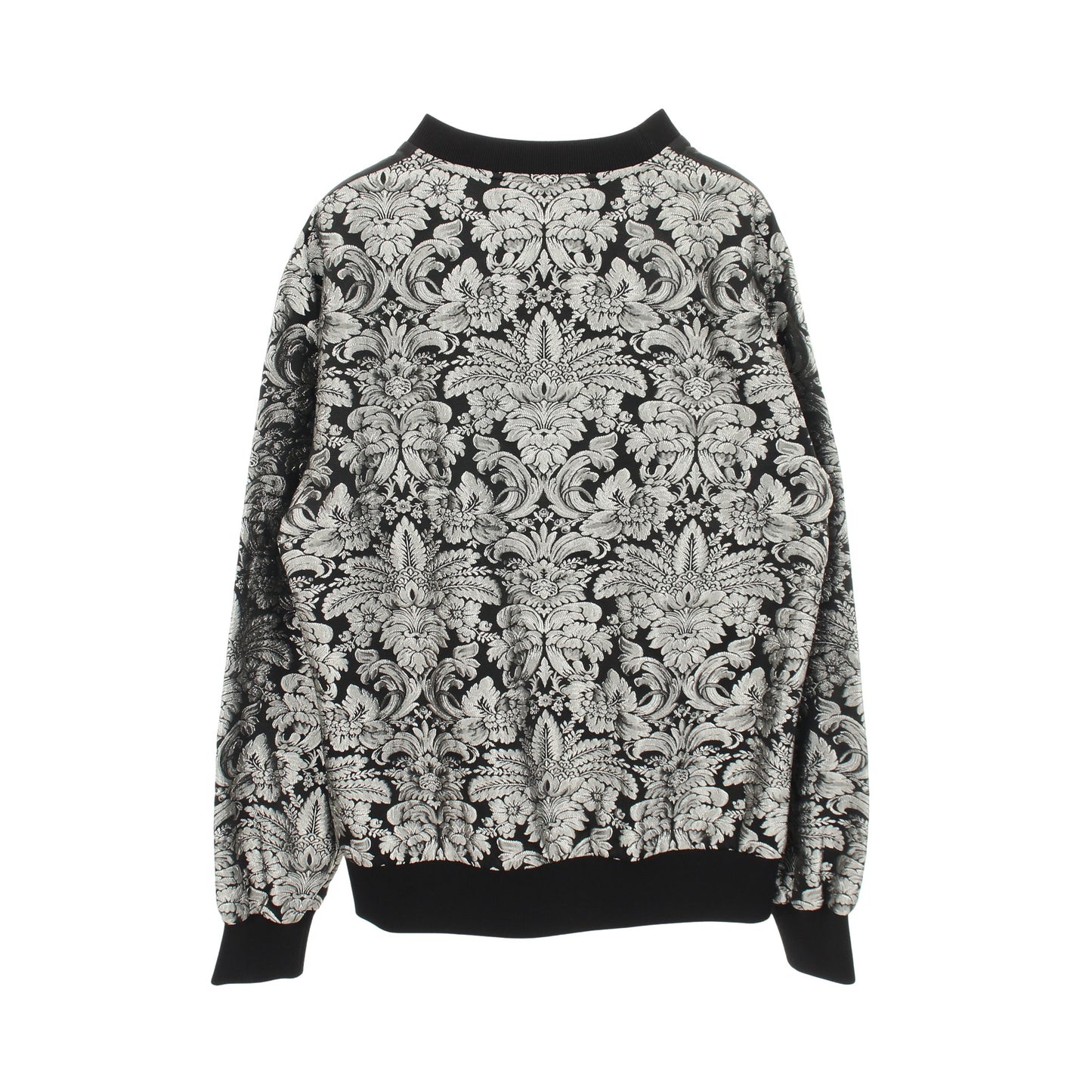 ジャガード 総柄 スウェットシャツ ブラック グレー ドルチェアンドガッバーナ トップス DOLCE&GABBANA