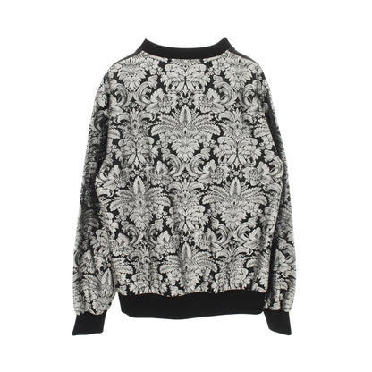 ジャガード 総柄 スウェットシャツ ブラック グレー ドルチェアンドガッバーナ トップス DOLCE&GABBANA