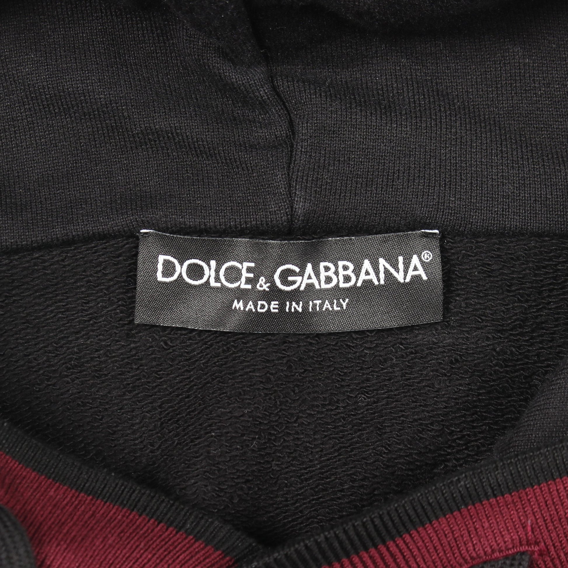 ローズパッチ プルオーバーパーカー コットン ブラック ボルドー ダークグリーン ドルチェアンドガッバーナ トップス DOLCE&GABBANA