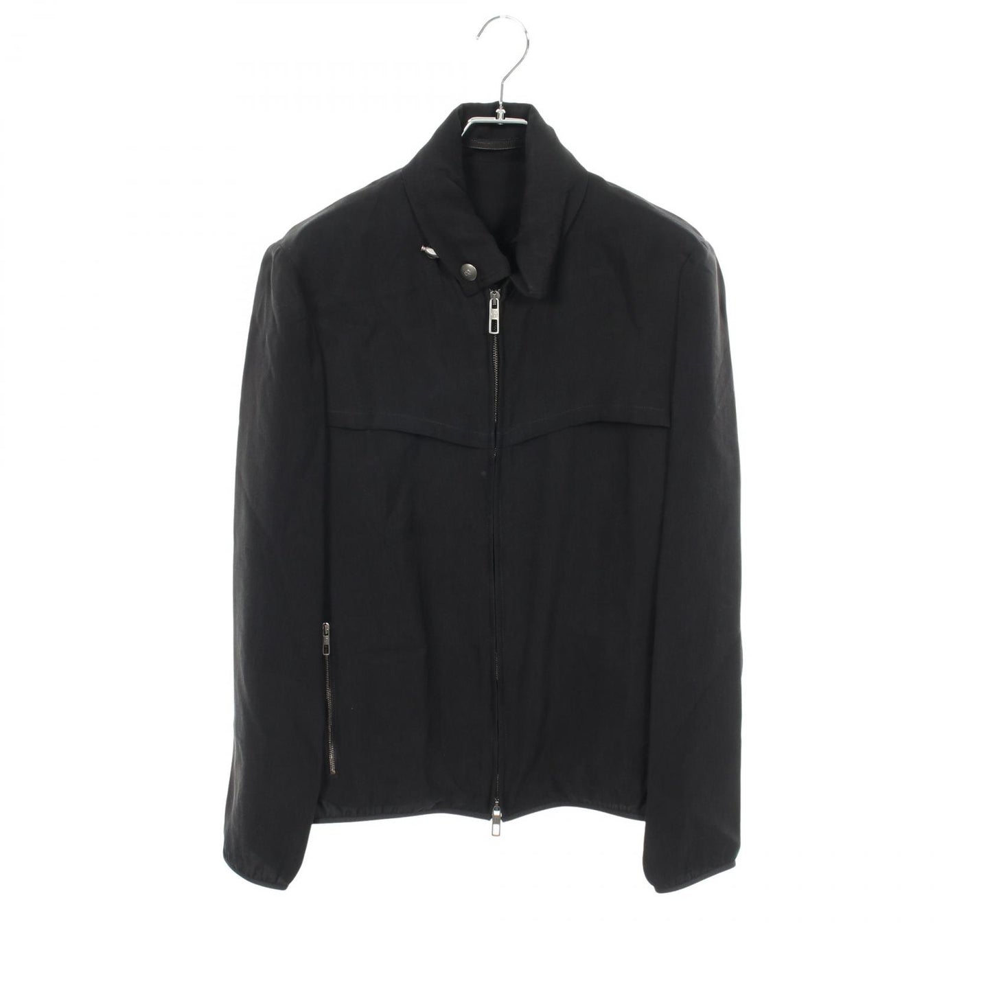 ブルゾン フード付き ジャケット キュプラ ブラック ジョルジオアルマーニ アウター GIORGIO ARMANI