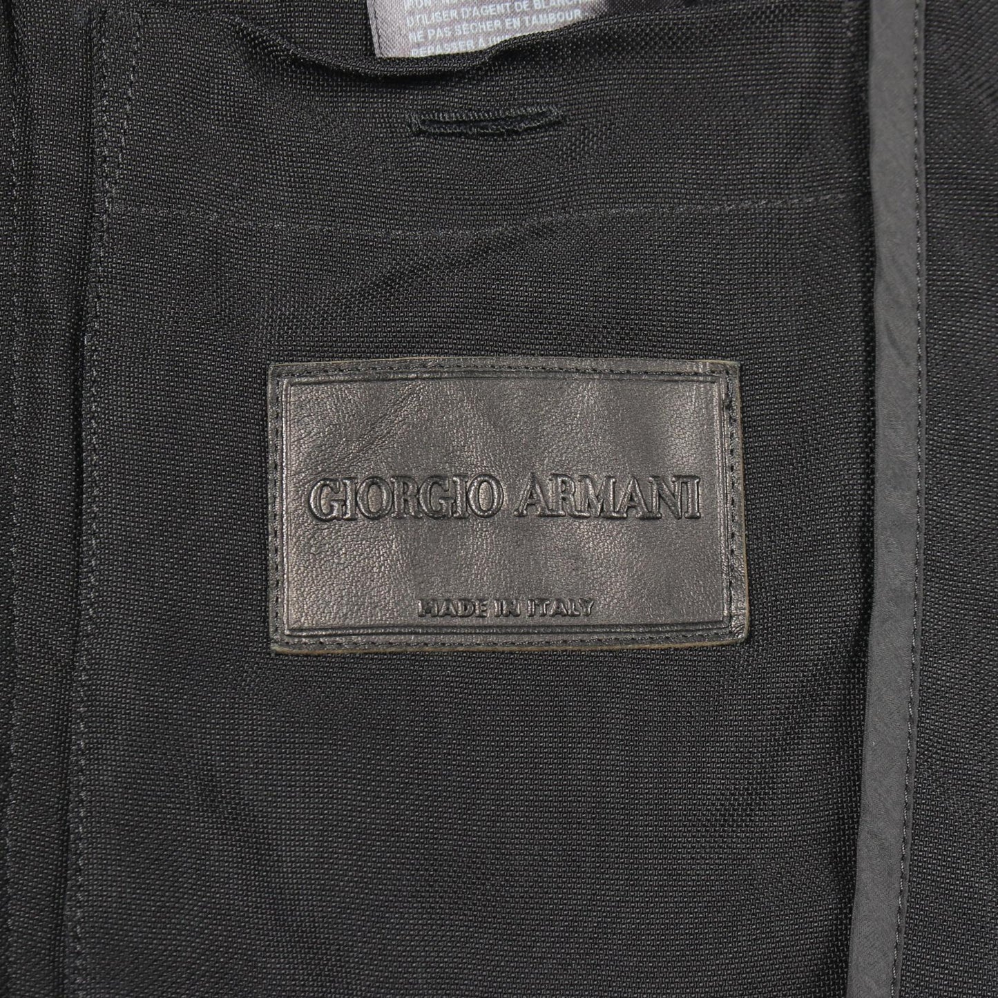 ブルゾン フード付き ジャケット キュプラ ブラック ジョルジオアルマーニ アウター GIORGIO ARMANI