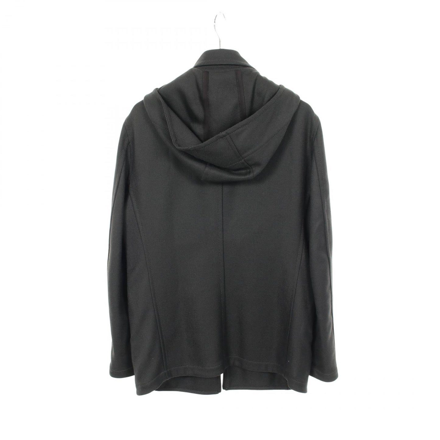 フード付き コート ウール ダークグレー ジョルジオアルマーニ アウター GIORGIO ARMANI