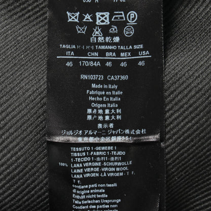 フード付き コート ウール ダークグレー ジョルジオアルマーニ アウター GIORGIO ARMANI