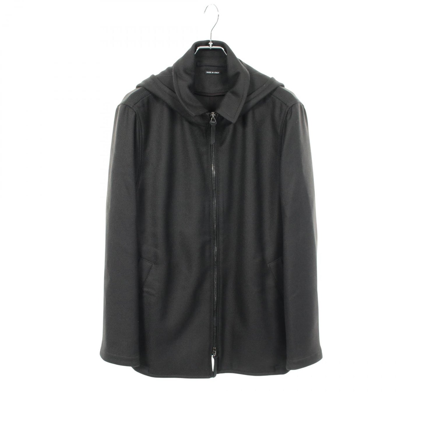フード付き コート ウール ダークグレー ジョルジオアルマーニ アウター GIORGIO ARMANI