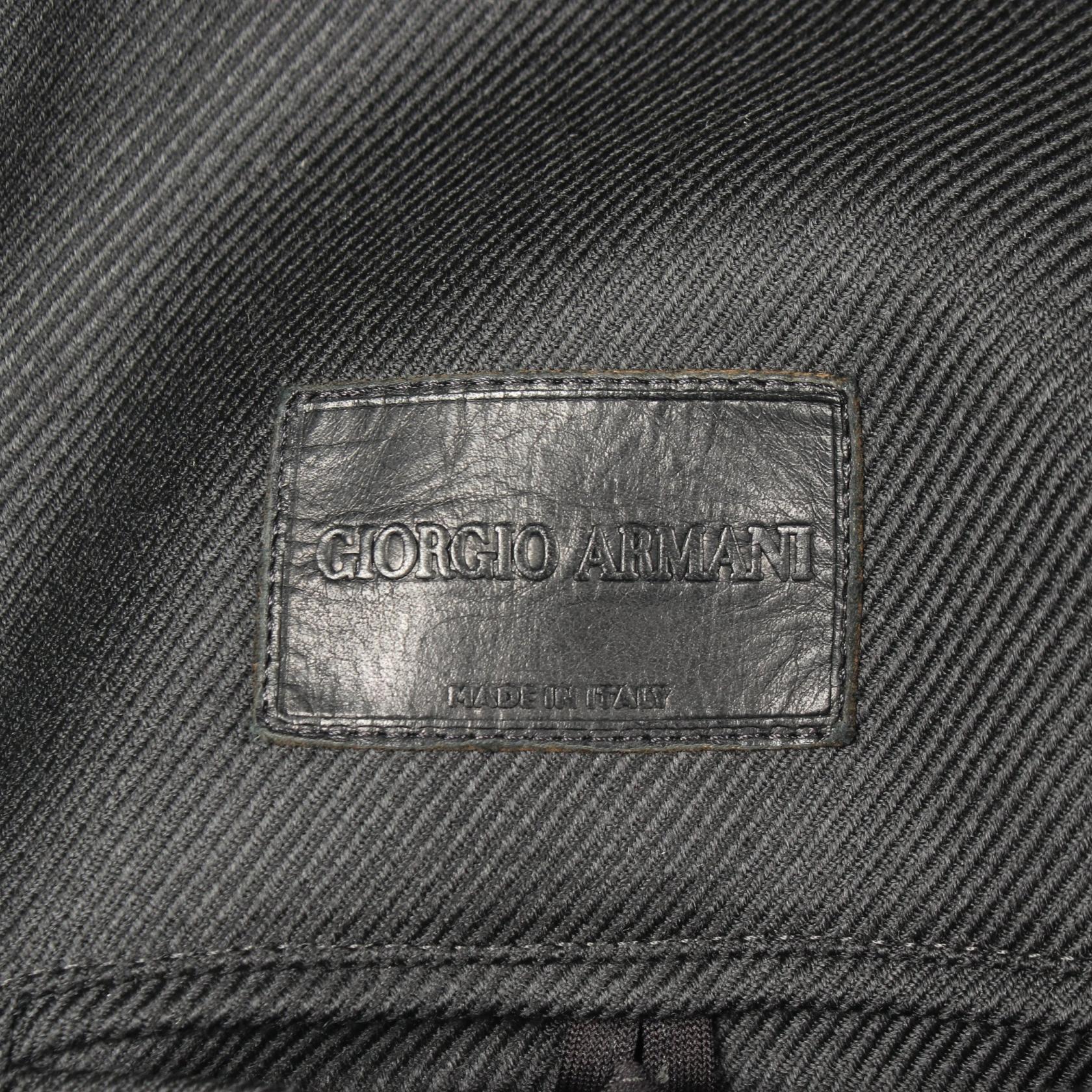 フード付き コート ウール ダークグレー ジョルジオアルマーニ アウター GIORGIO ARMANI