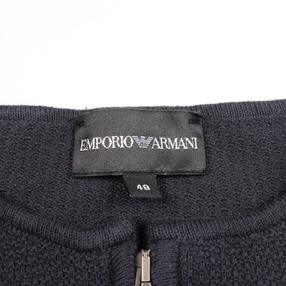 ジップアップ カーディガン コットン ネイビー エンポリオアルマーニ トップス EMPORIO ARMANI
