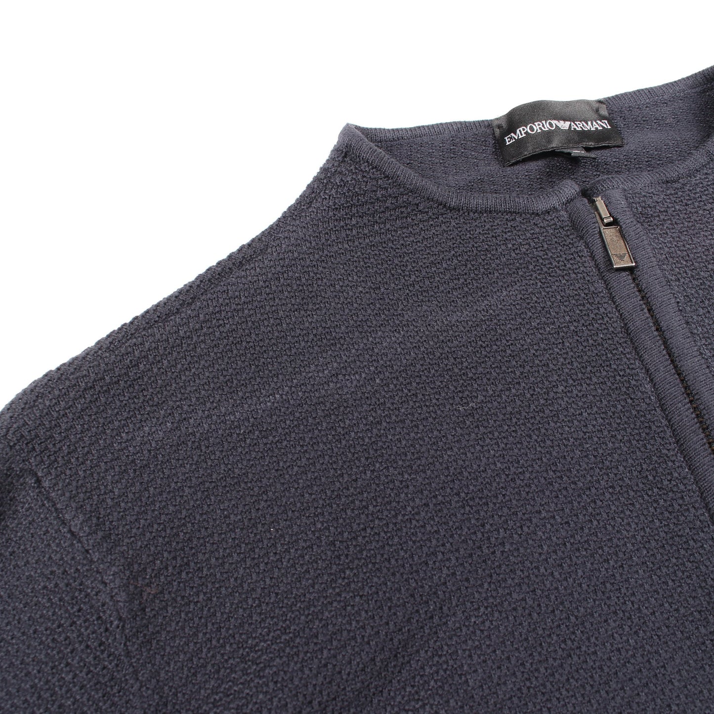 ジップアップ カーディガン コットン ネイビー エンポリオアルマーニ トップス EMPORIO ARMANI