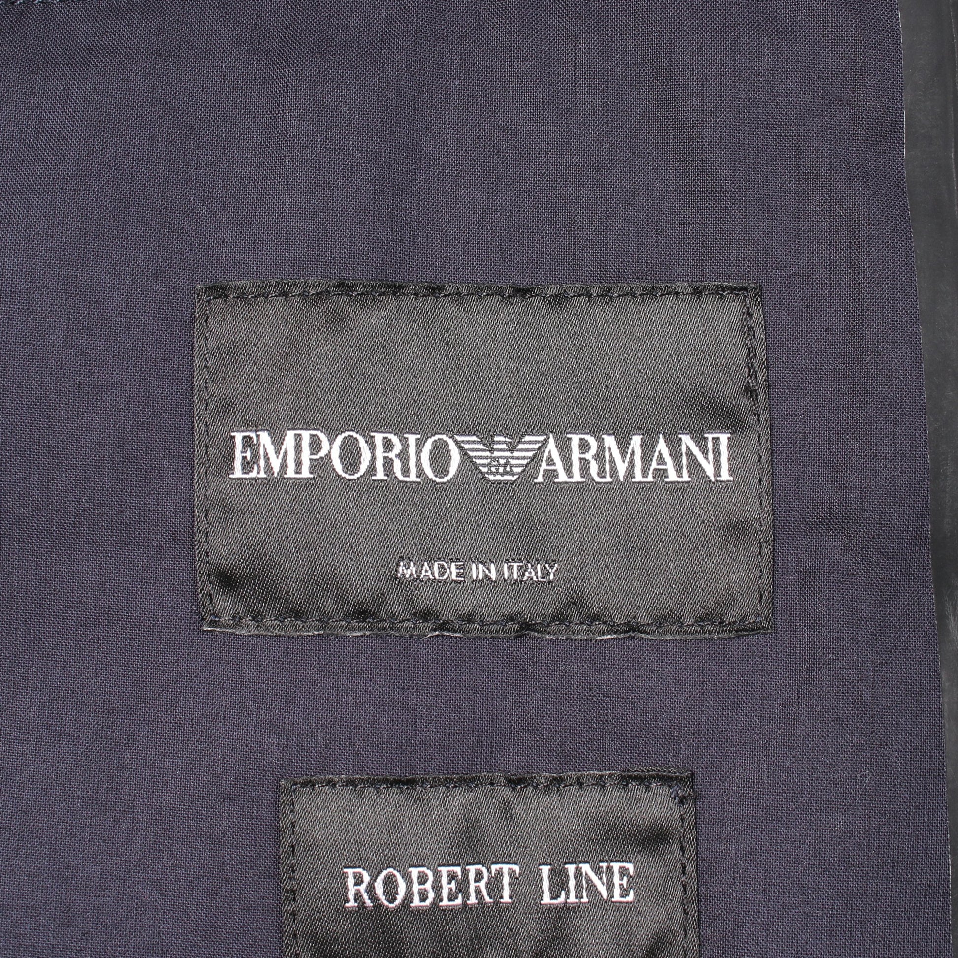 ROBERT LINE ジャケット コットン ブルーグリーン エンポリオアルマーニ アウター EMPORIO ARMANI