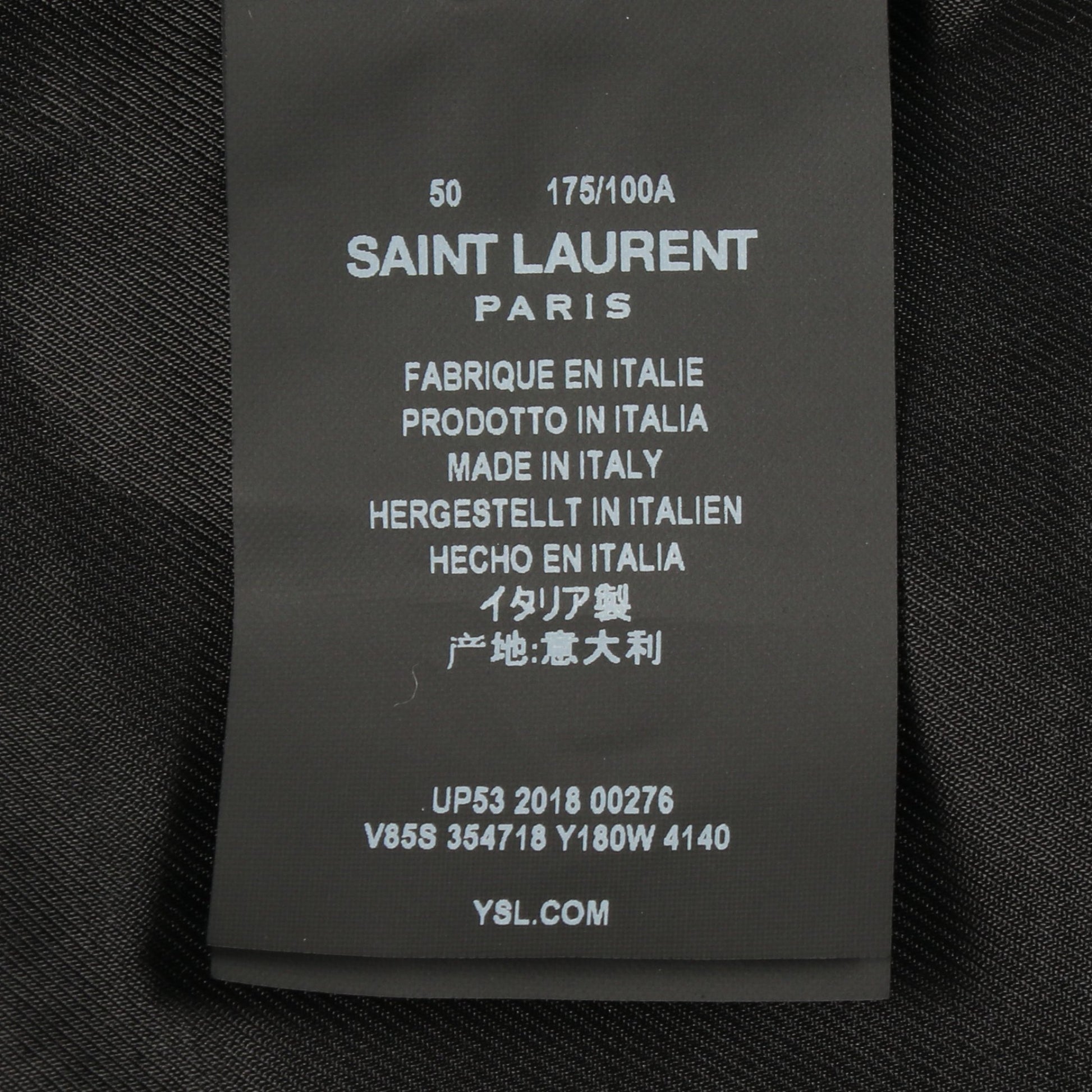 テディジャケット ブルゾン スタジャン ウール ネイビー ブラック サンローランパリ アウター SAINT LAURENT PARIS