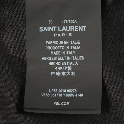 テディジャケット ブルゾン スタジャン ウール ネイビー ブラック サンローランパリ アウター SAINT LAURENT PARIS