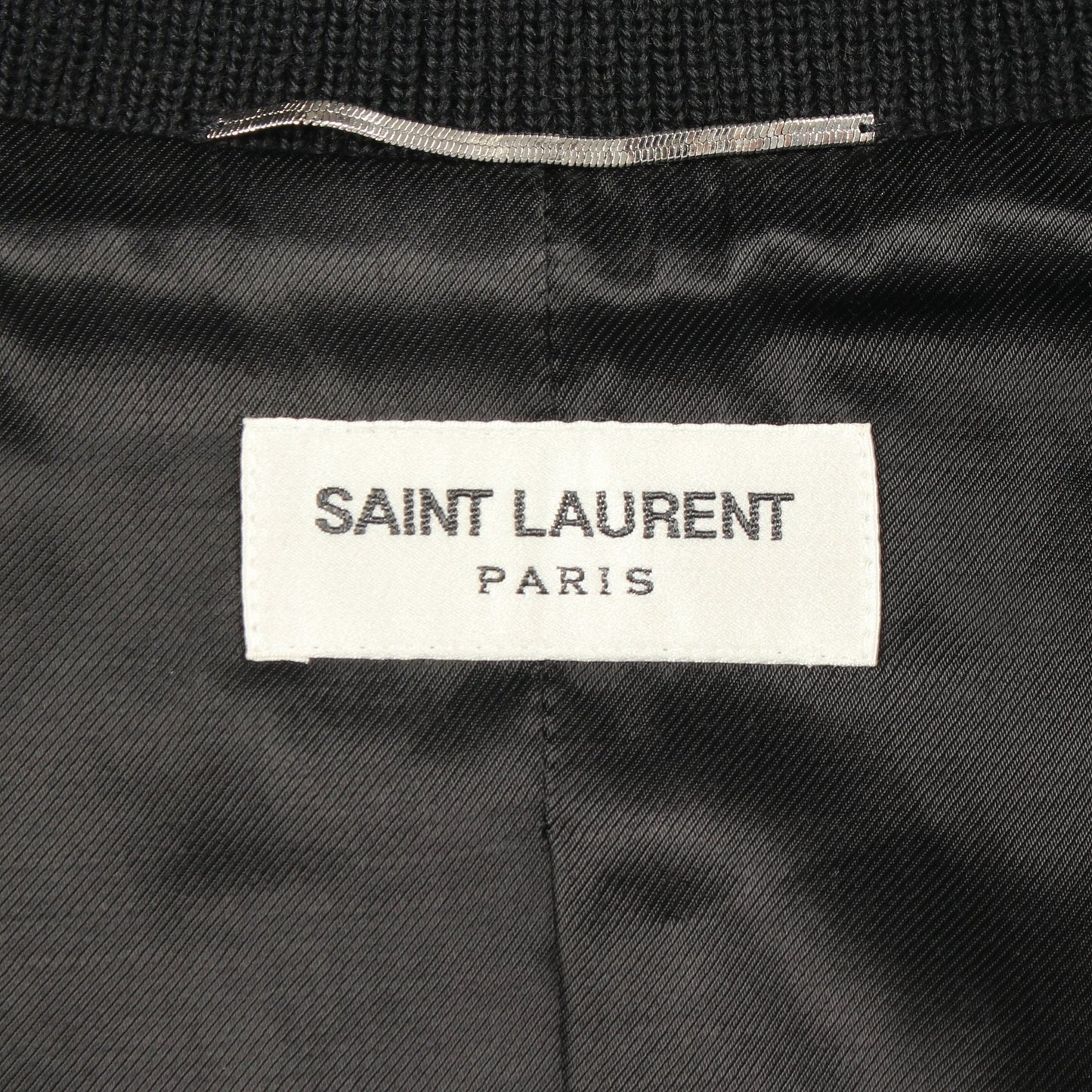 テディジャケット ブルゾン スタジャン ウール ネイビー ブラック サンローランパリ アウター SAINT LAURENT PARIS