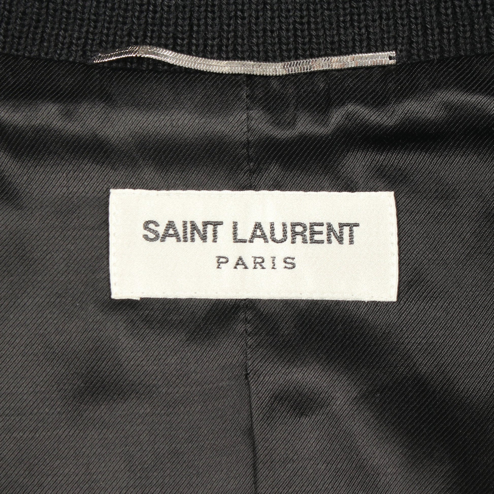 テディジャケット ブルゾン スタジャン ウール ネイビー ブラック サンローランパリ アウター SAINT LAURENT PARIS