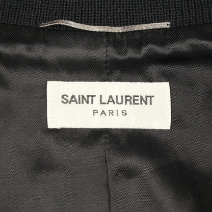 テディジャケット ブルゾン スタジャン ウール ネイビー ブラック サンローランパリ アウター SAINT LAURENT PARIS