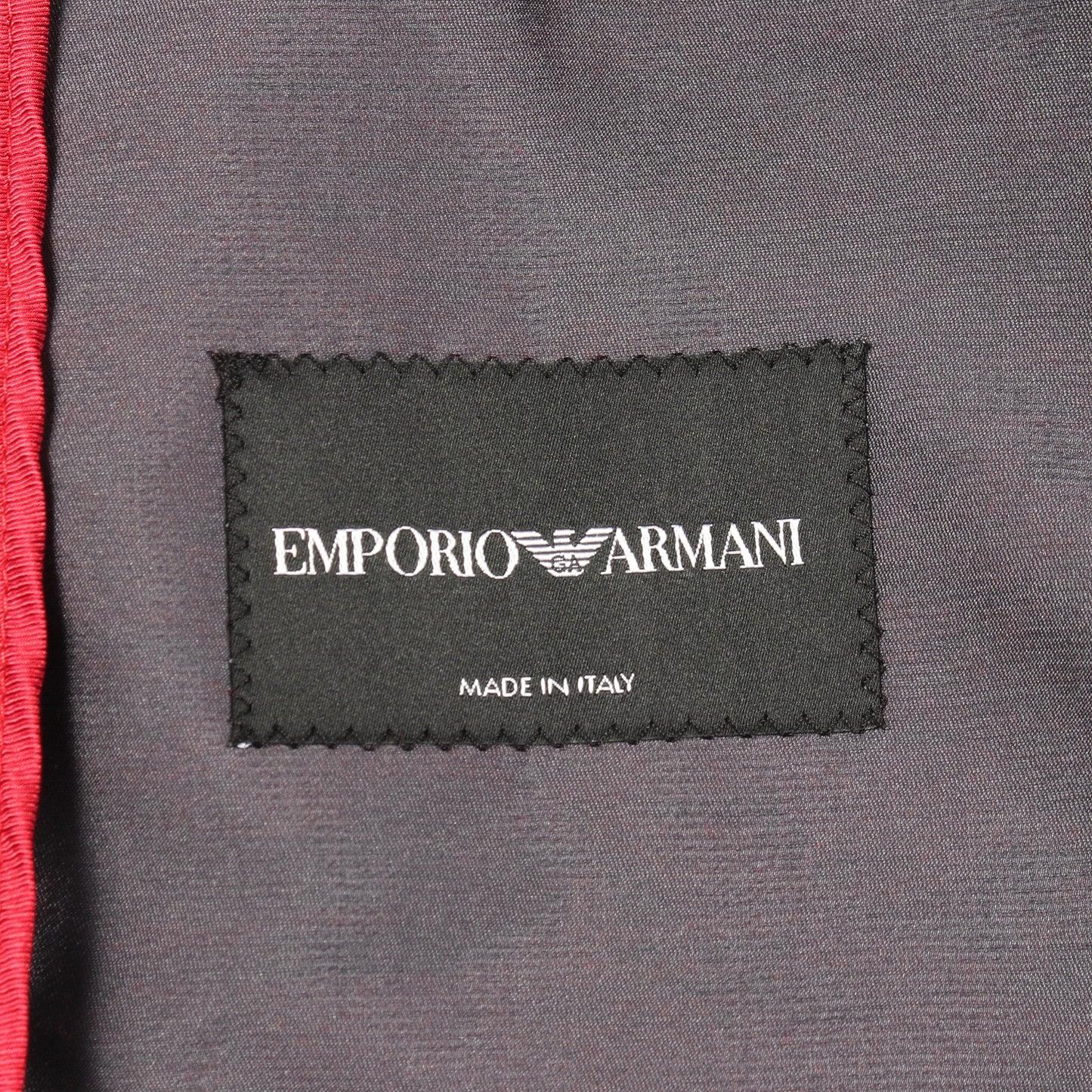 総柄 ブルゾン ジャケット レッド ブラック エンポリオアルマーニ アウター EMPORIO ARMANI