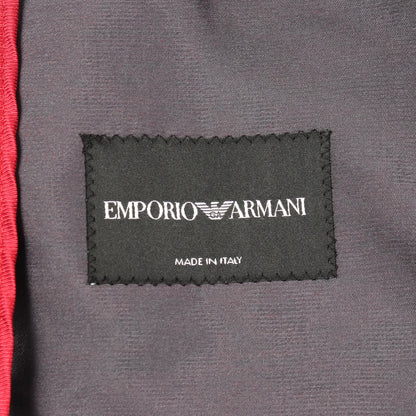 総柄 ブルゾン ジャケット レッド ブラック エンポリオアルマーニ アウター EMPORIO ARMANI