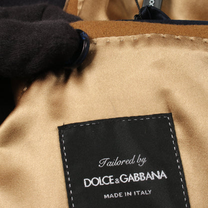 チェスターコート ウール ネイビー ドルチェアンドガッバーナ アウター DOLCE&GABBANA