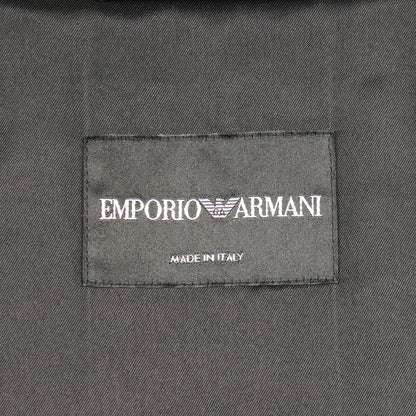 フード付き ブルゾン ジャケット ウール ブラック ネイビー エンポリオアルマーニ アウター EMPORIO ARMANI