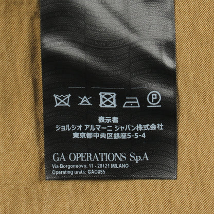襟付きレイヤード ジャケット ブルゾン ウール インディゴブルー カーキグリーン ジョルジオアルマーニ アウター GIORGIO ARMANI