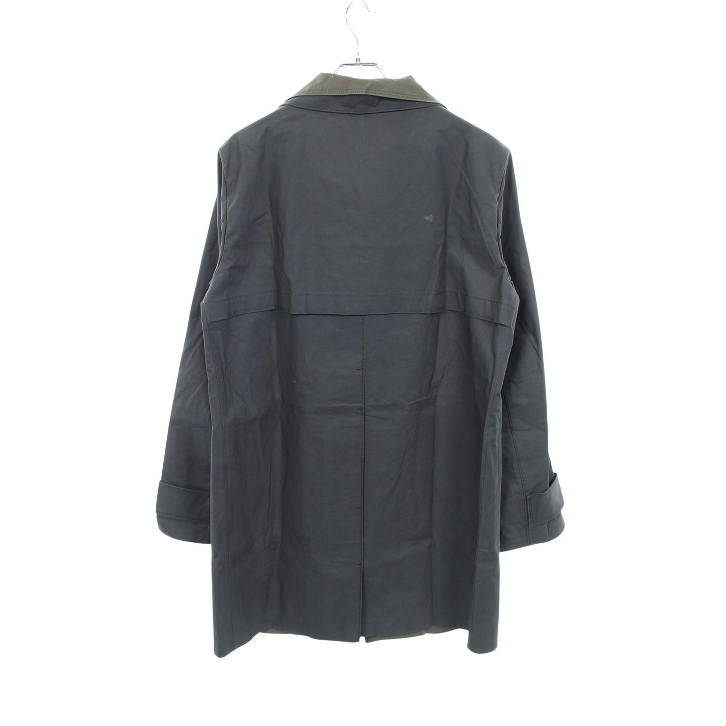 ステンカラーコート コットン ネイビー カーキグリーン エンポリオアルマーニ アウター EMPORIO ARMANI