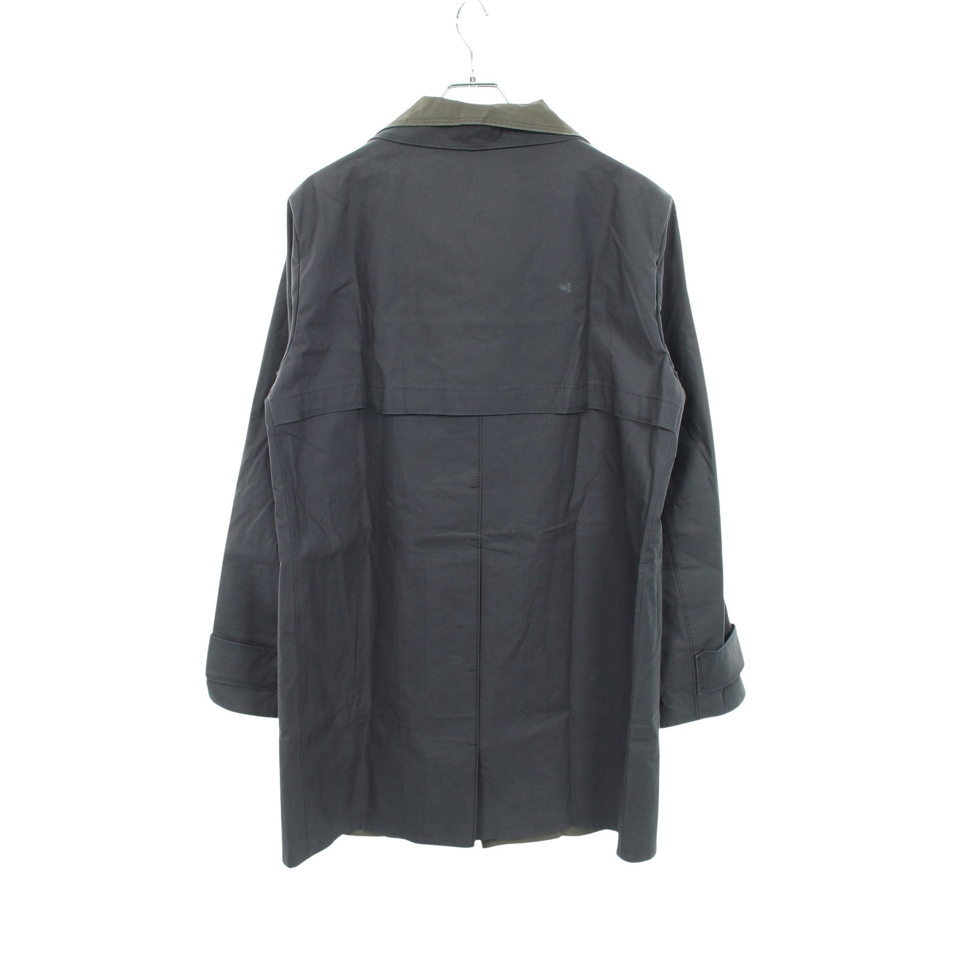 ステンカラーコート コットン ネイビー カーキグリーン エンポリオアルマーニ アウター EMPORIO ARMANI