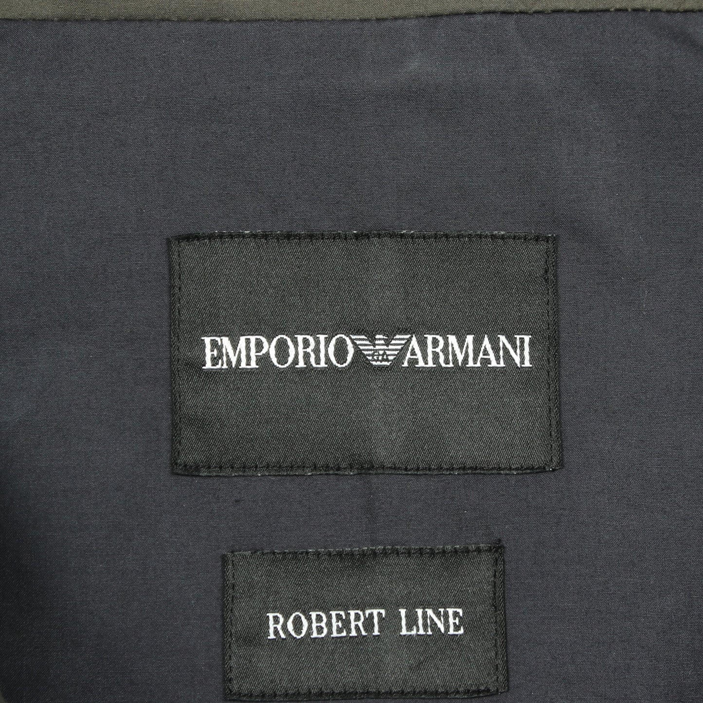 ステンカラーコート コットン ネイビー カーキグリーン エンポリオアルマーニ アウター EMPORIO ARMANI