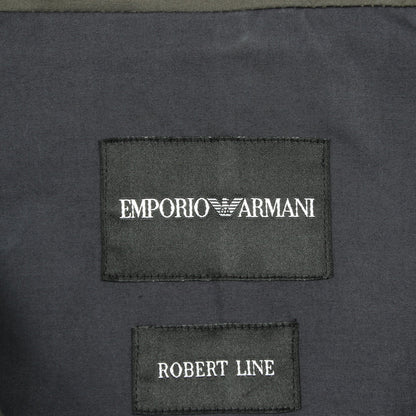 ステンカラーコート コットン ネイビー カーキグリーン エンポリオアルマーニ アウター EMPORIO ARMANI