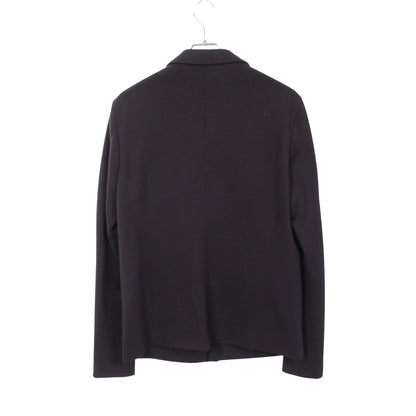 ニット テーラードジャケット ウール ネイビー エンポリオアルマーニ アウター EMPORIO ARMANI