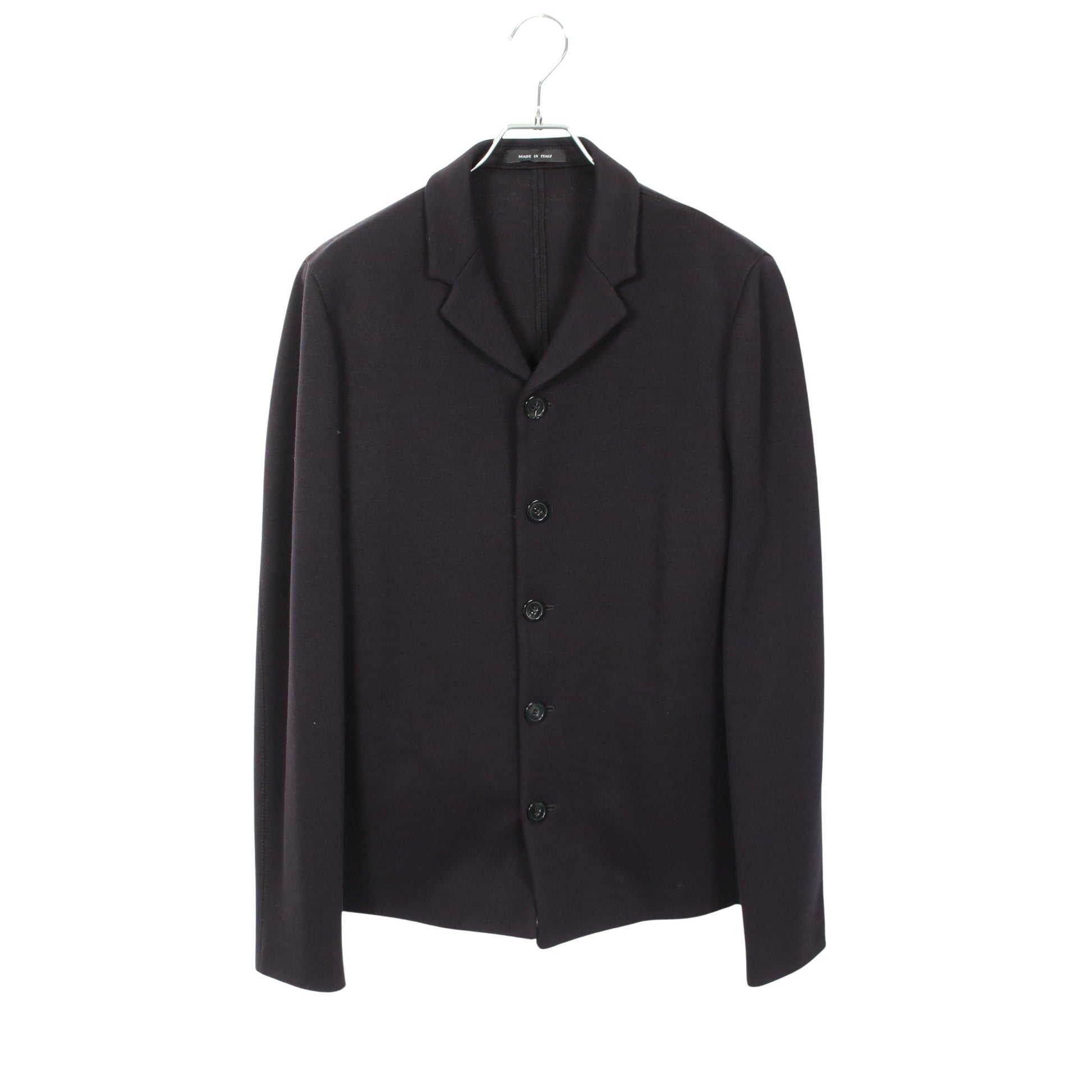 ニット テーラードジャケット ウール ネイビー エンポリオアルマーニ アウター EMPORIO ARMANI