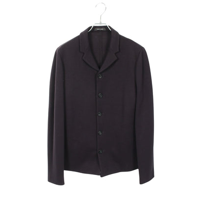 ニット テーラードジャケット ウール ネイビー エンポリオアルマーニ アウター EMPORIO ARMANI