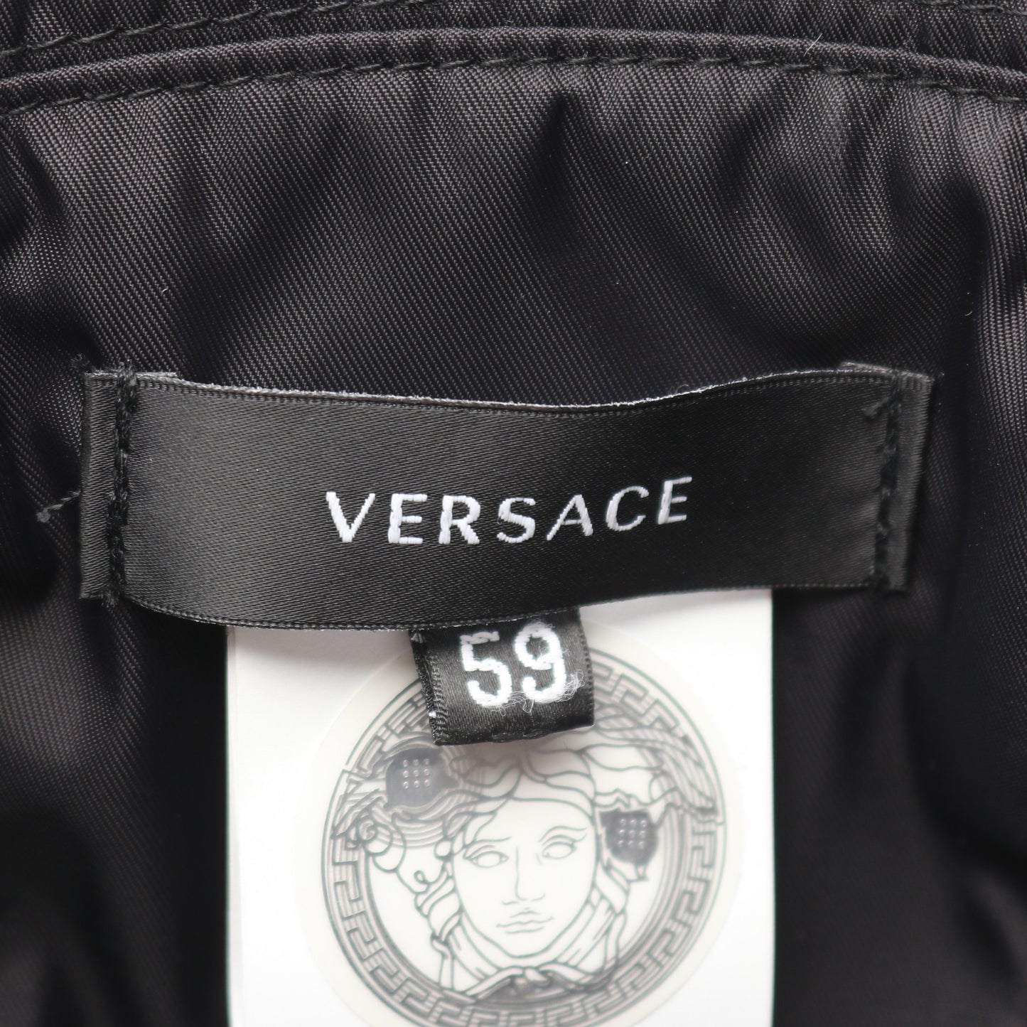 メデューサ バケット ハット ブラック イエロー ホワイト ヴェルサーチ 財布・小物 Versace