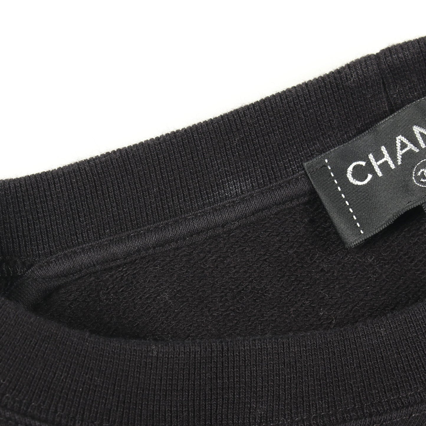 グラフィティロゴ カメリア スパンコール スウェットシャツ コットン ブラック シャネル トップス CHANEL