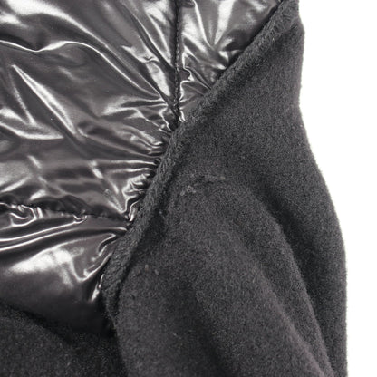 MANTELLA マンテラ ポンチョ ケープ 切替 ダウンジャケット ウール ナイロン ブラック モンクレール アウター MONCLER