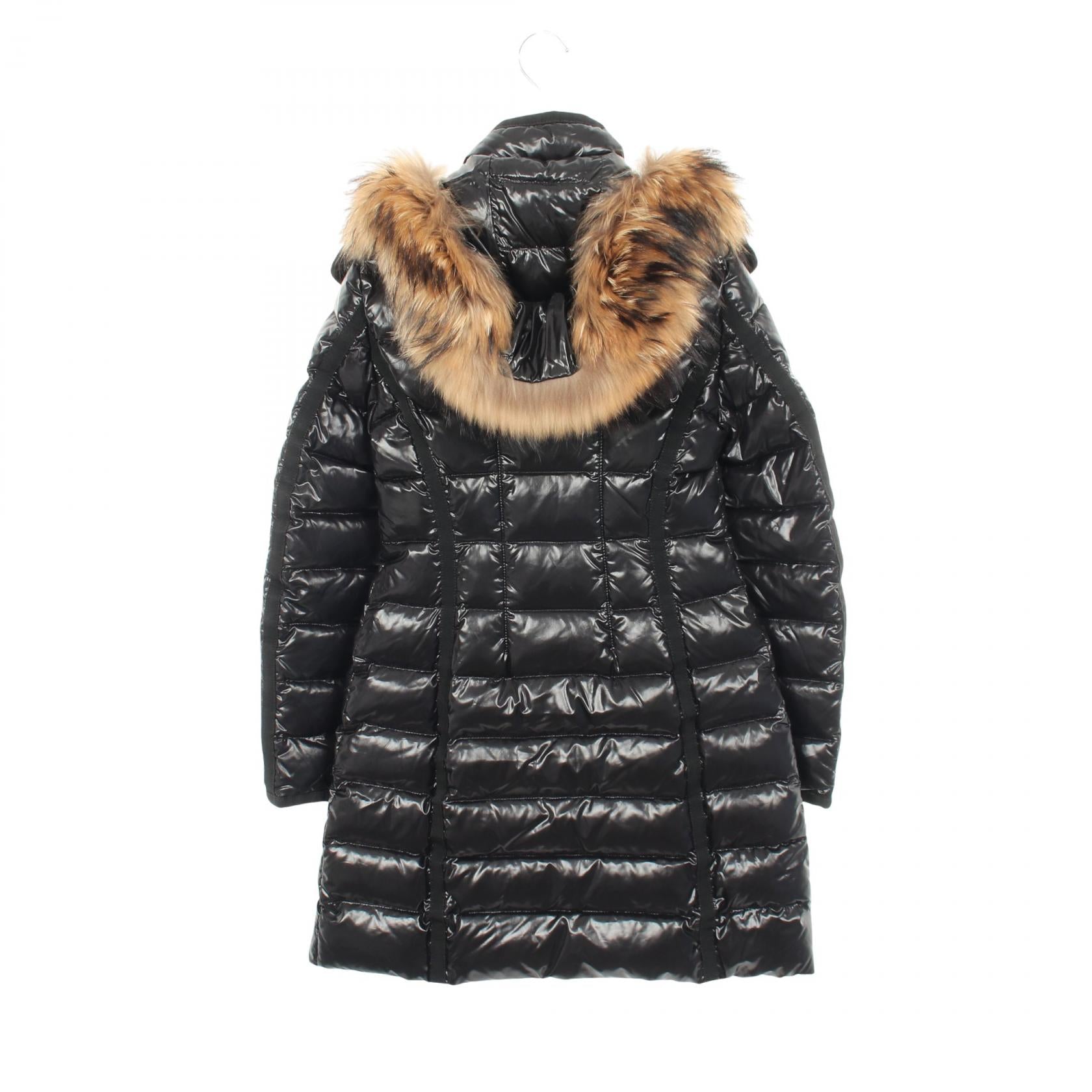 HERMIFUR エルミファー ダウンコート ナイロン ブラック モンクレール アウター MONCLER