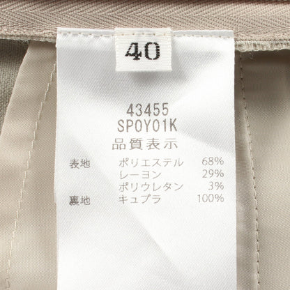 スラックス トラウザーズ ライトベージュ フォクシー ボトムス FOXEY
