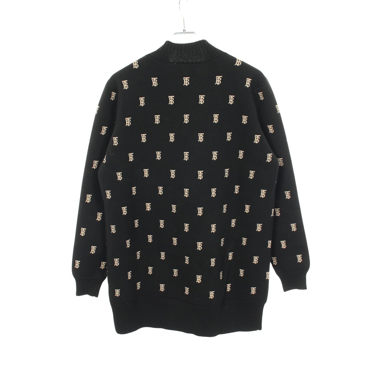 TBロゴ Vネック カーディガン S ブラック ベージュ バーバリー トップス BURBERRY