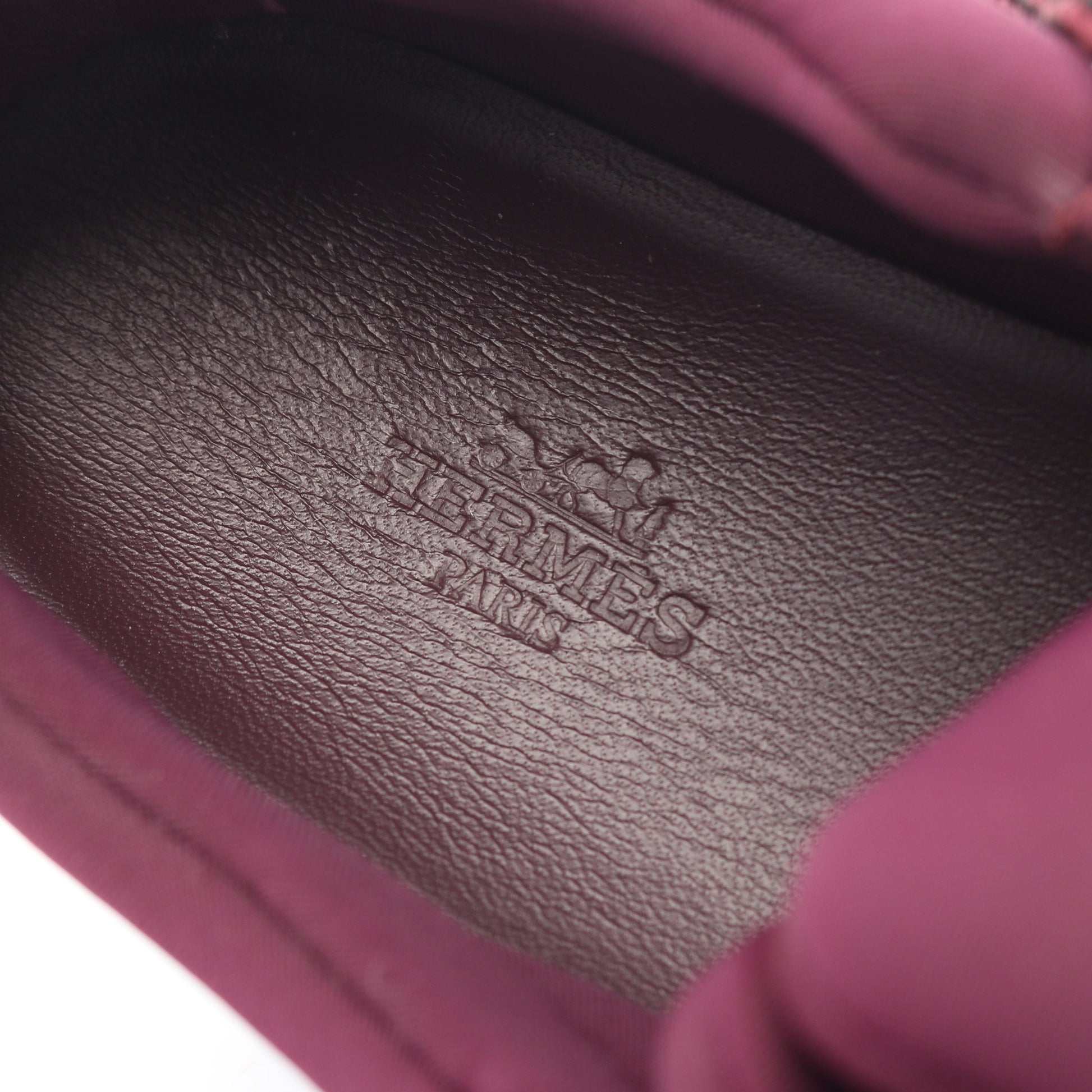 マイルス スニーカー ファブリック レザー パープル ホワイト エルメス シューズ HERMES