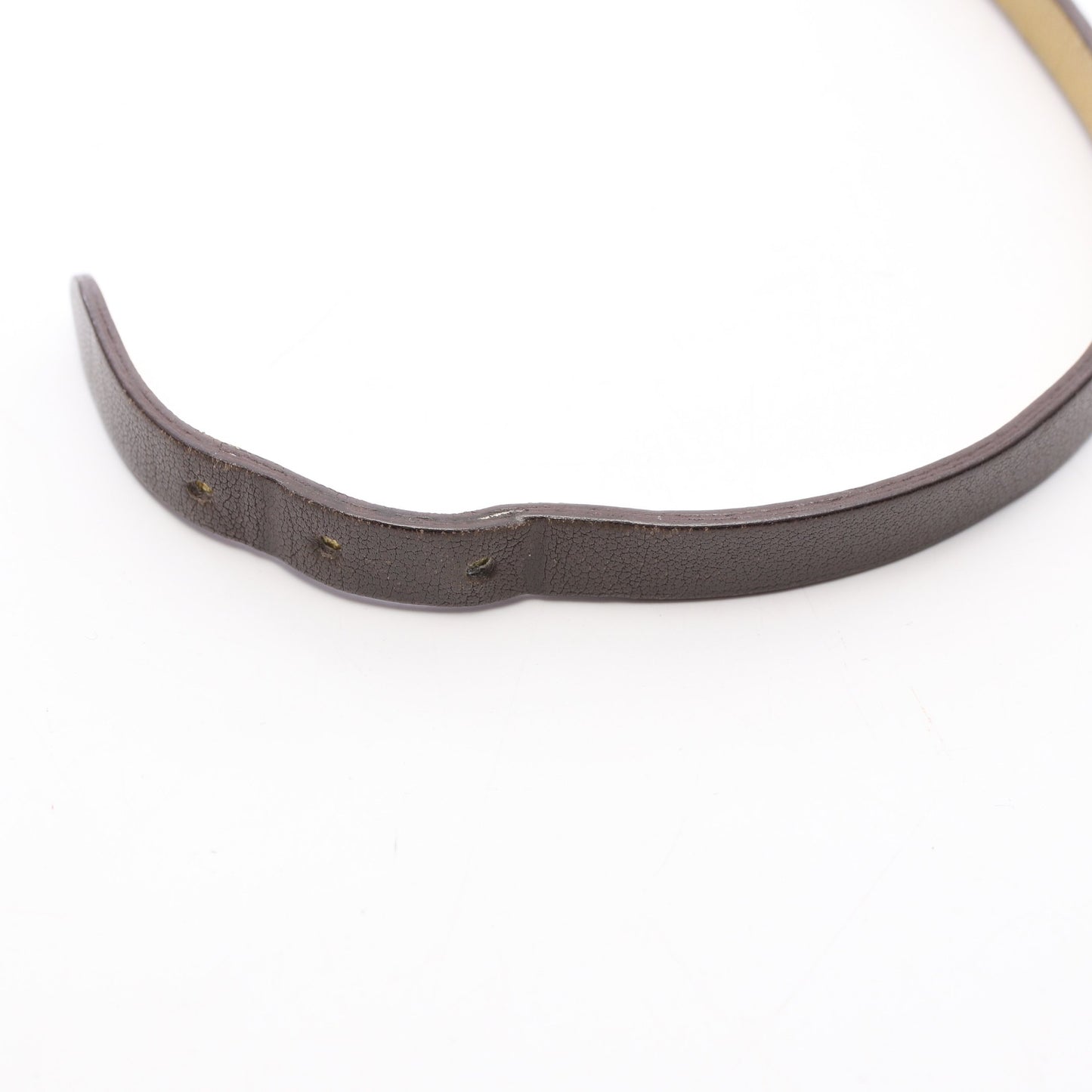 ビーアピ ドゥブルトゥール リバーシブル ブレスレット レザー グレー ライトイエロー シルバー エルメス アクセサリー HERMES
