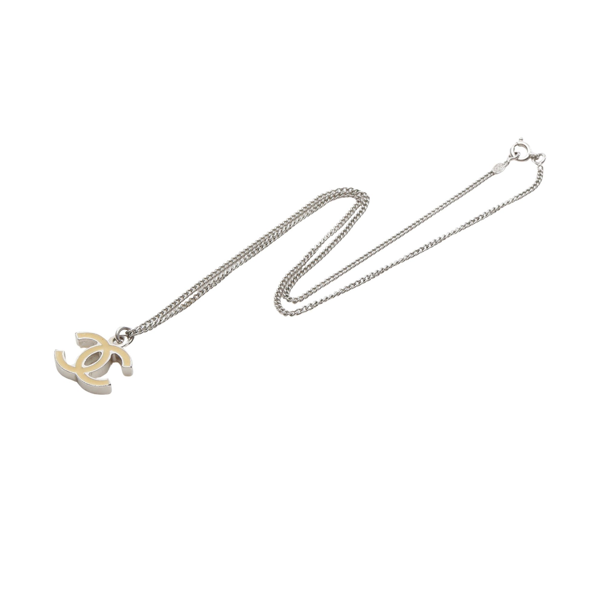 ココマーク ネックレス シルバー ベージュ 05V シャネル アクセサリー CHANEL