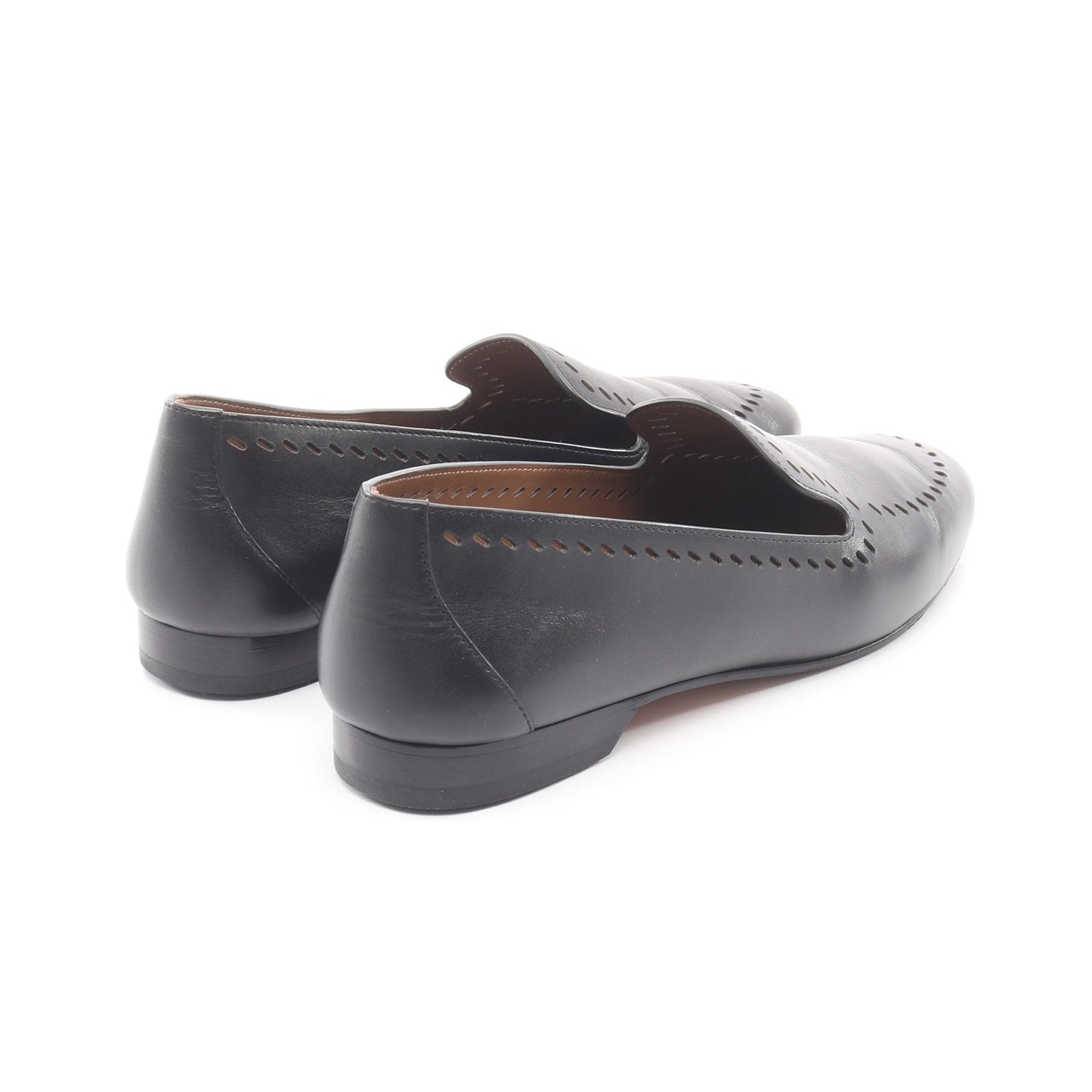 パンプス レザー ブラック エルメス シューズ HERMES
