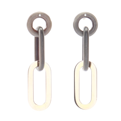 ピアス バッファローホーン GP グレー ゴールド エルメス アクセサリー HERMES