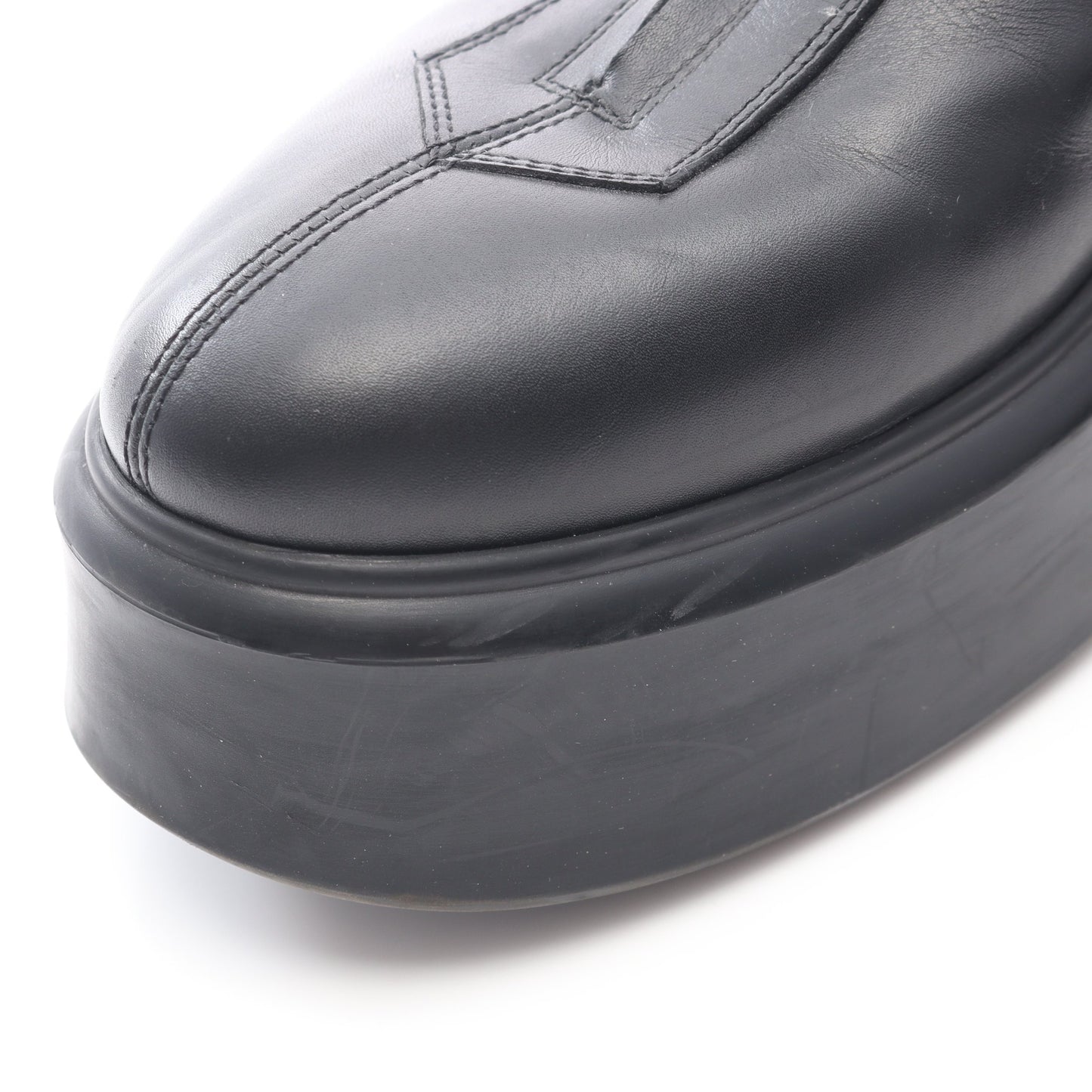 ZIPPED BOOT 1 ブーツ レザー ブラック ザロウ シューズ THE ROW