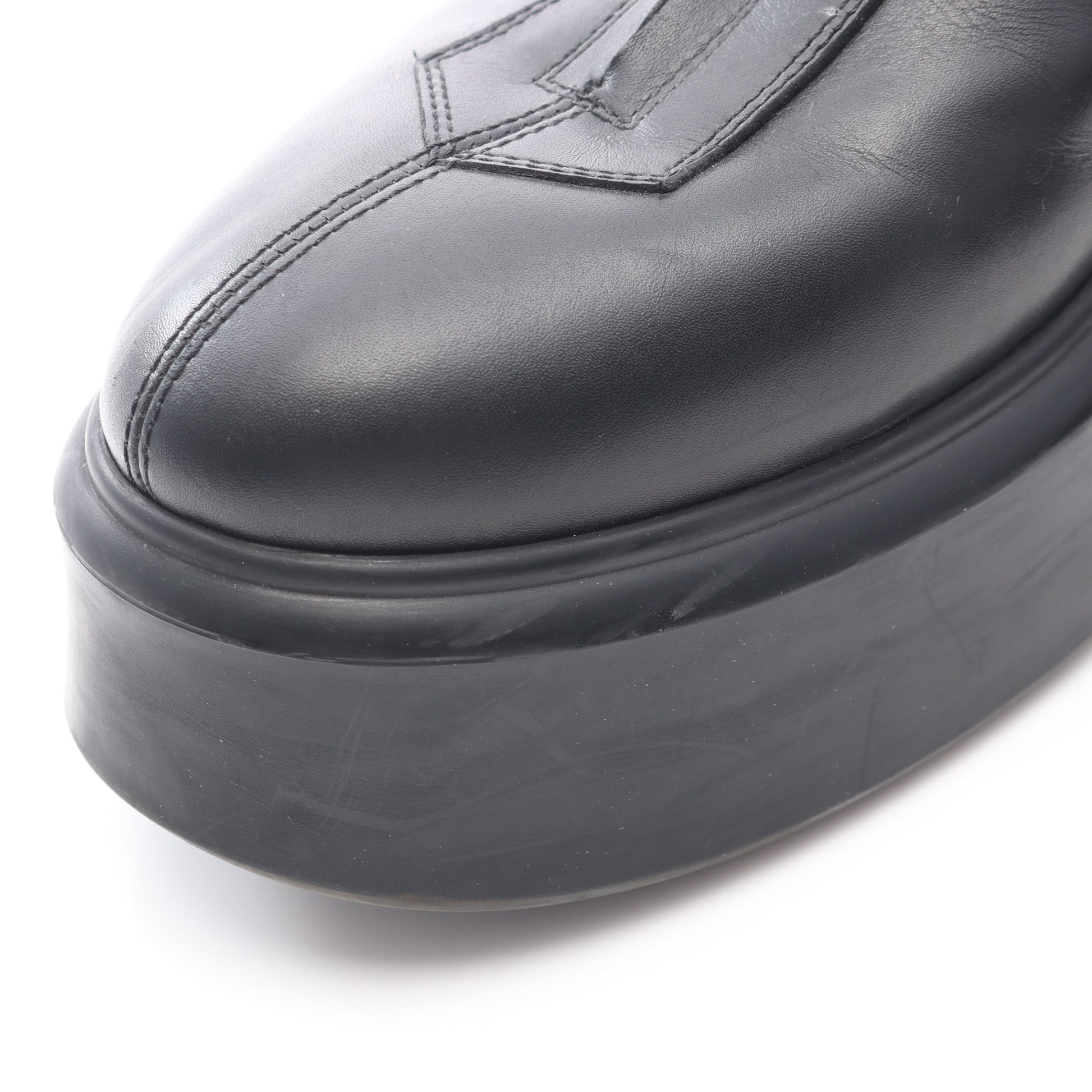 ZIPPED BOOT 1 ブーツ レザー ブラック ザロウ シューズ THE ROW