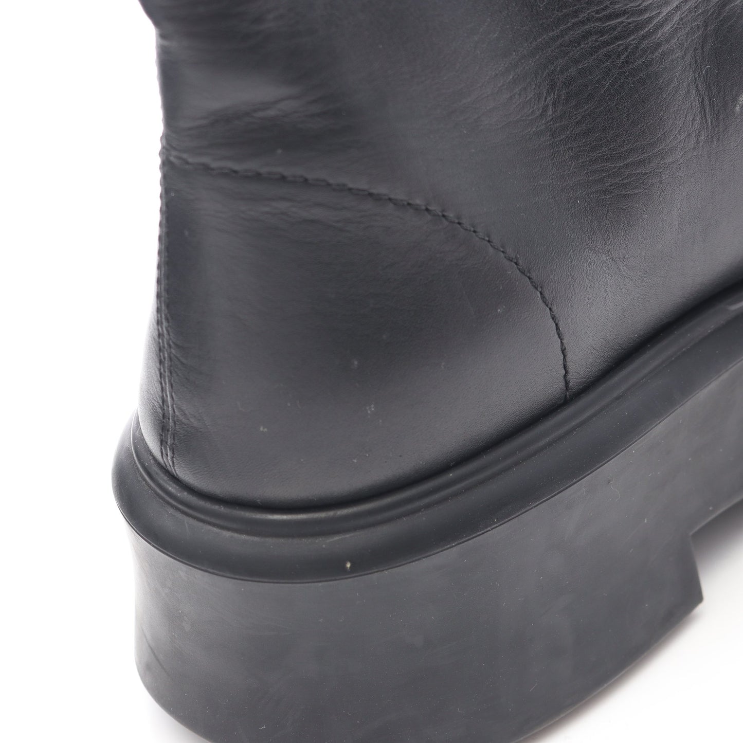 ZIPPED BOOT 1 ブーツ レザー ブラック ザロウ シューズ THE ROW