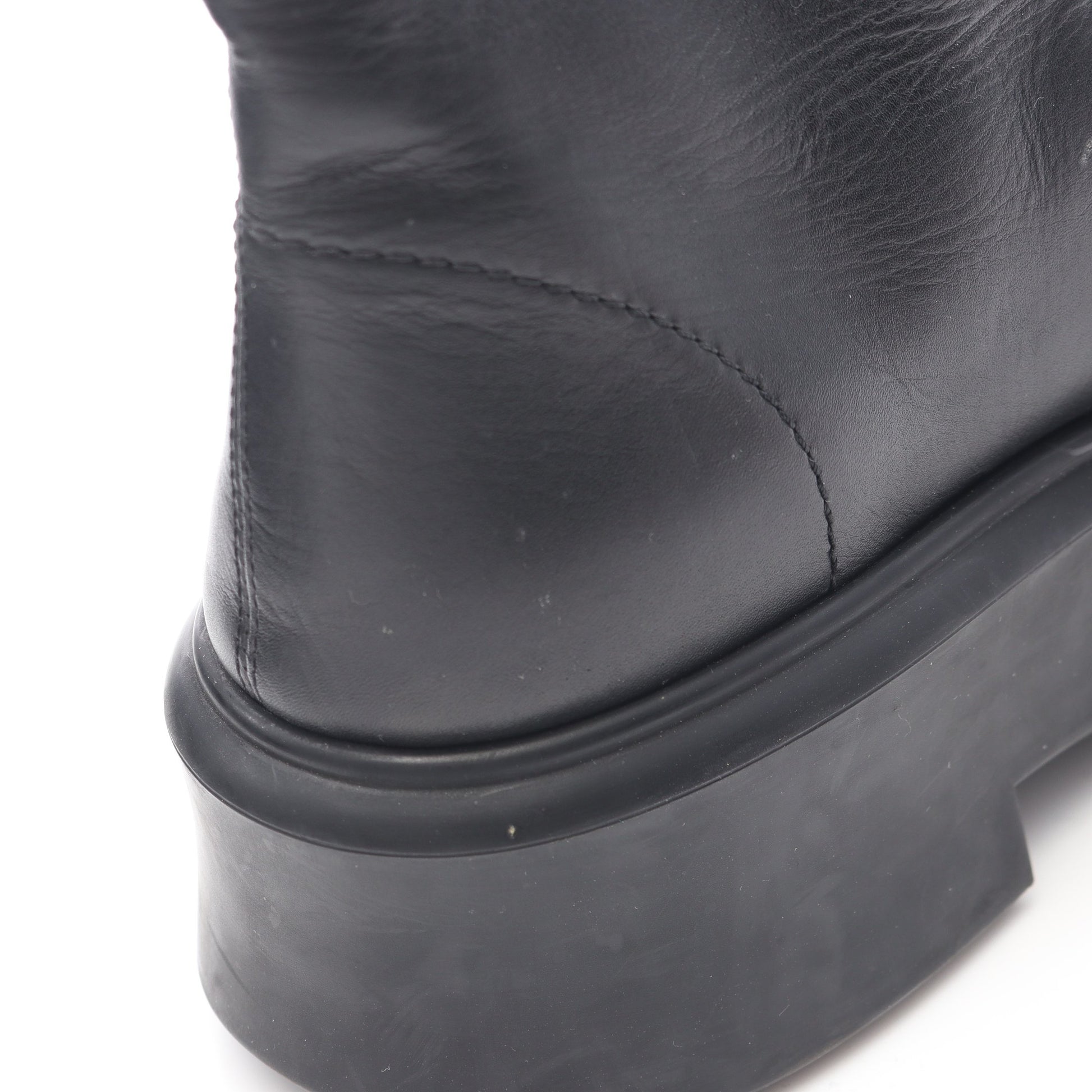 ZIPPED BOOT 1 ブーツ レザー ブラック ザロウ シューズ THE ROW