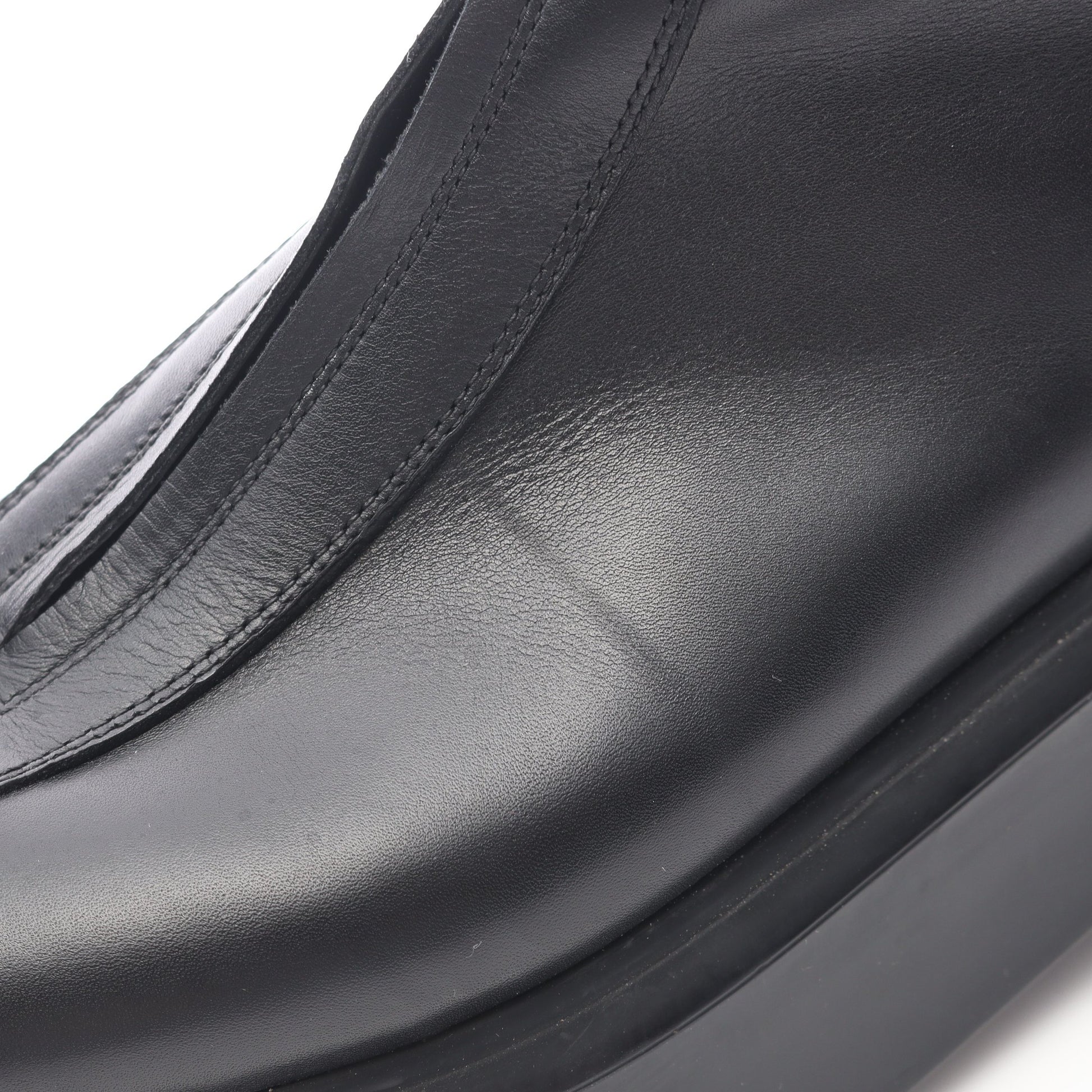 ZIPPED BOOT 1 ブーツ レザー ブラック ザロウ シューズ THE ROW