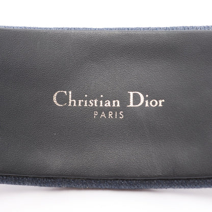 オブリーク カチューシャ キャンバス ネイビー ベージュ クリスチャンディオール アクセサリー Christian Dior