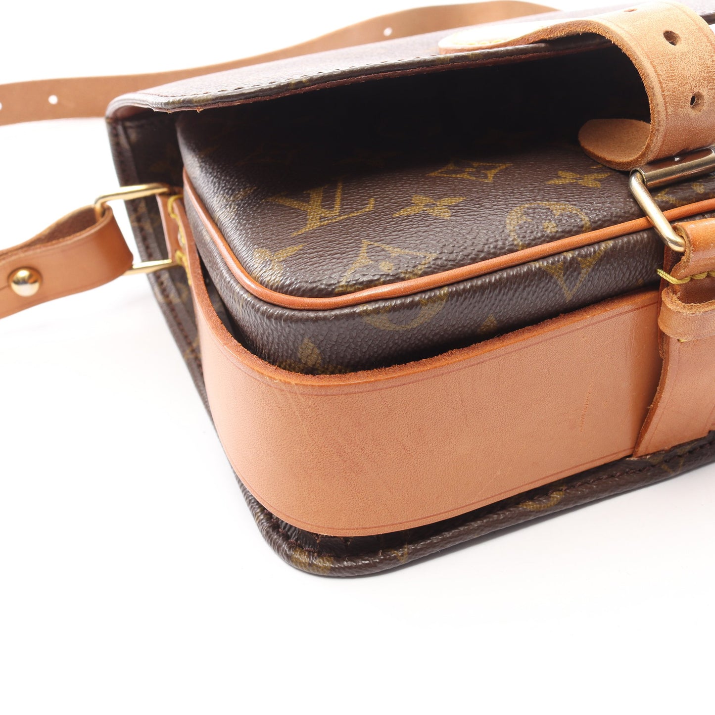 カルトシエールMM モノグラム ショルダーバッグ PVC レザー ブラウン ルイヴィトン バッグ LOUIS VUITTON