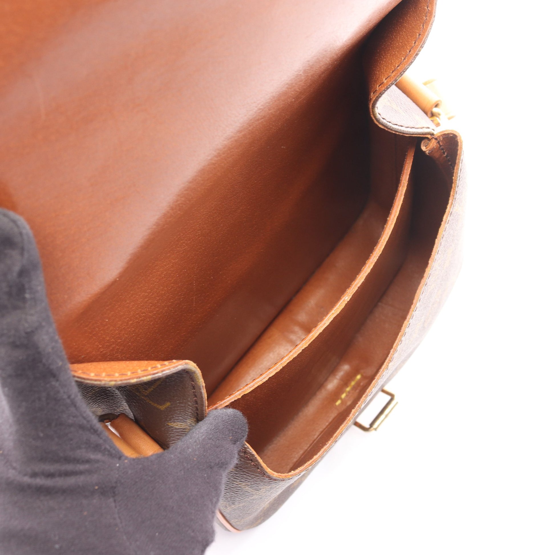 カルトシエールMM モノグラム ショルダーバッグ PVC レザー ブラウン ルイヴィトン バッグ LOUIS VUITTON
