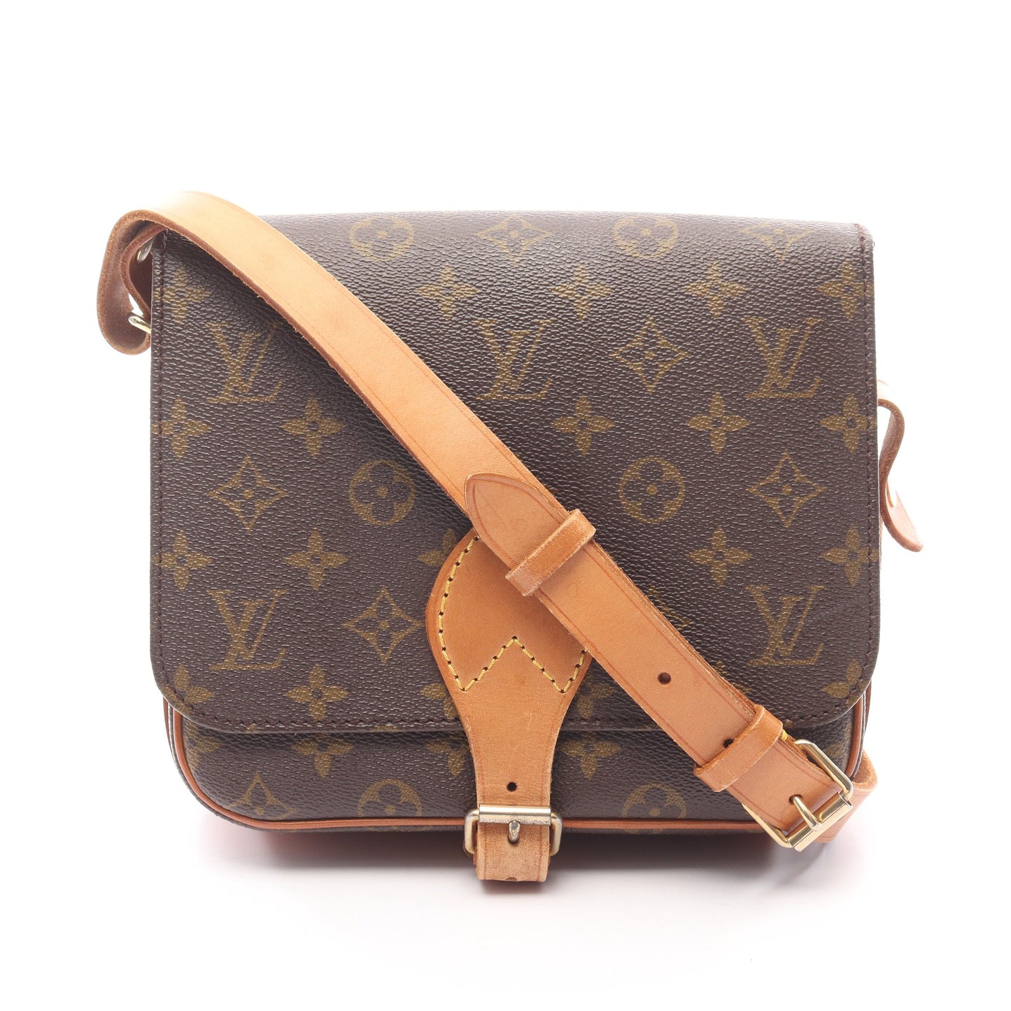 カルトシエールMM モノグラム ショルダーバッグ PVC レザー ブラウン ルイヴィトン バッグ LOUIS VUITTON